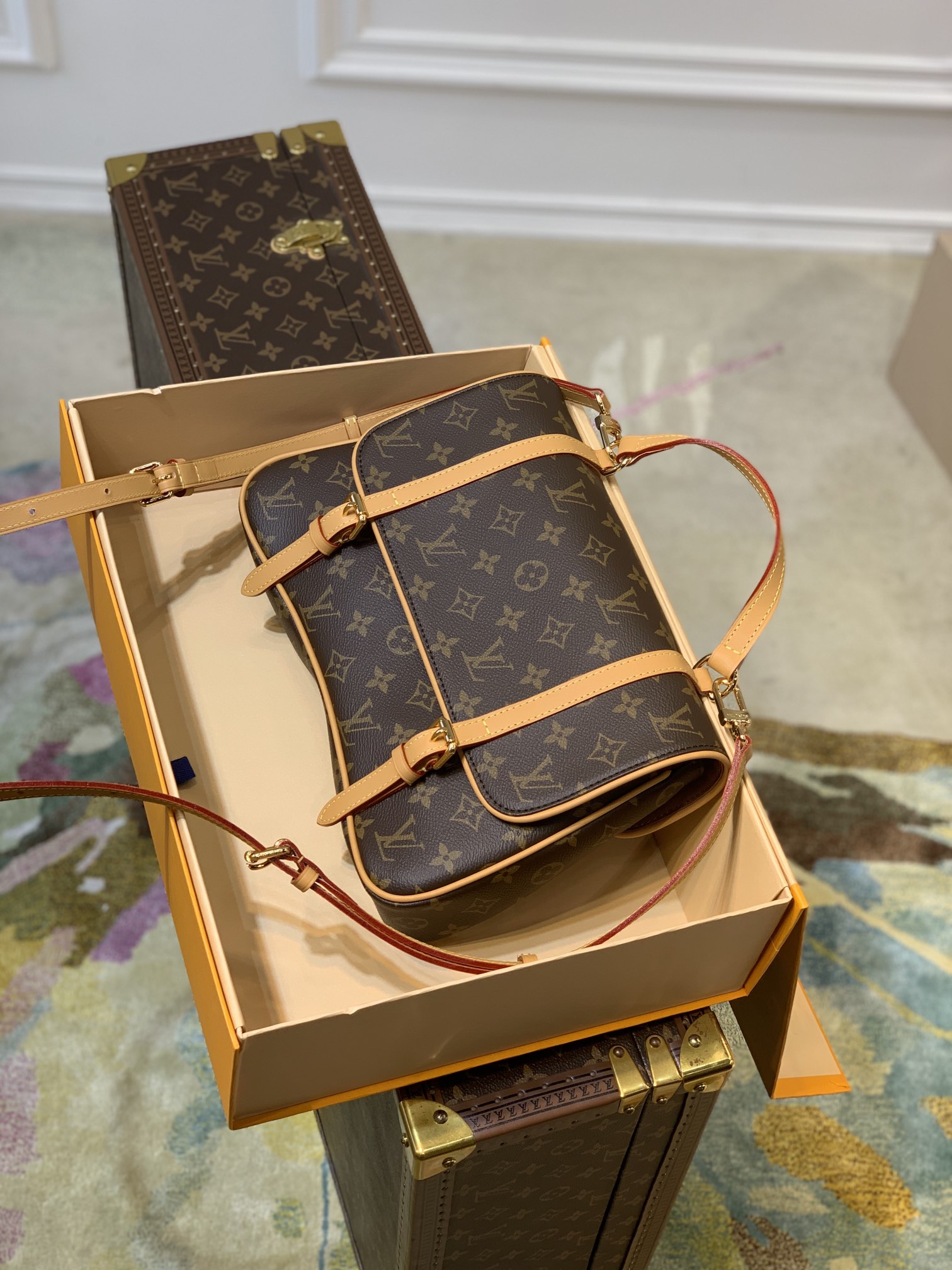 l0*is V*t0n vintage marelle handbags -m51158-31*25*6cm