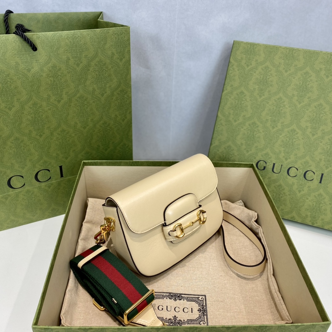 G*u*i 1955 horsebit shoulder bag-20.6*14.4*5.1cm
