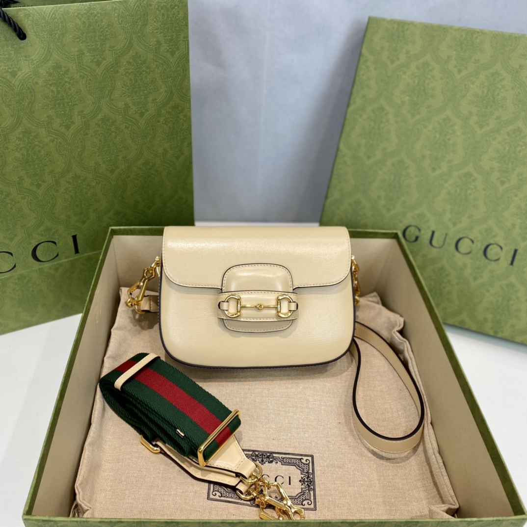 G*u*i 1955 horsebit shoulder bag-20.6*14.4*5.1cm