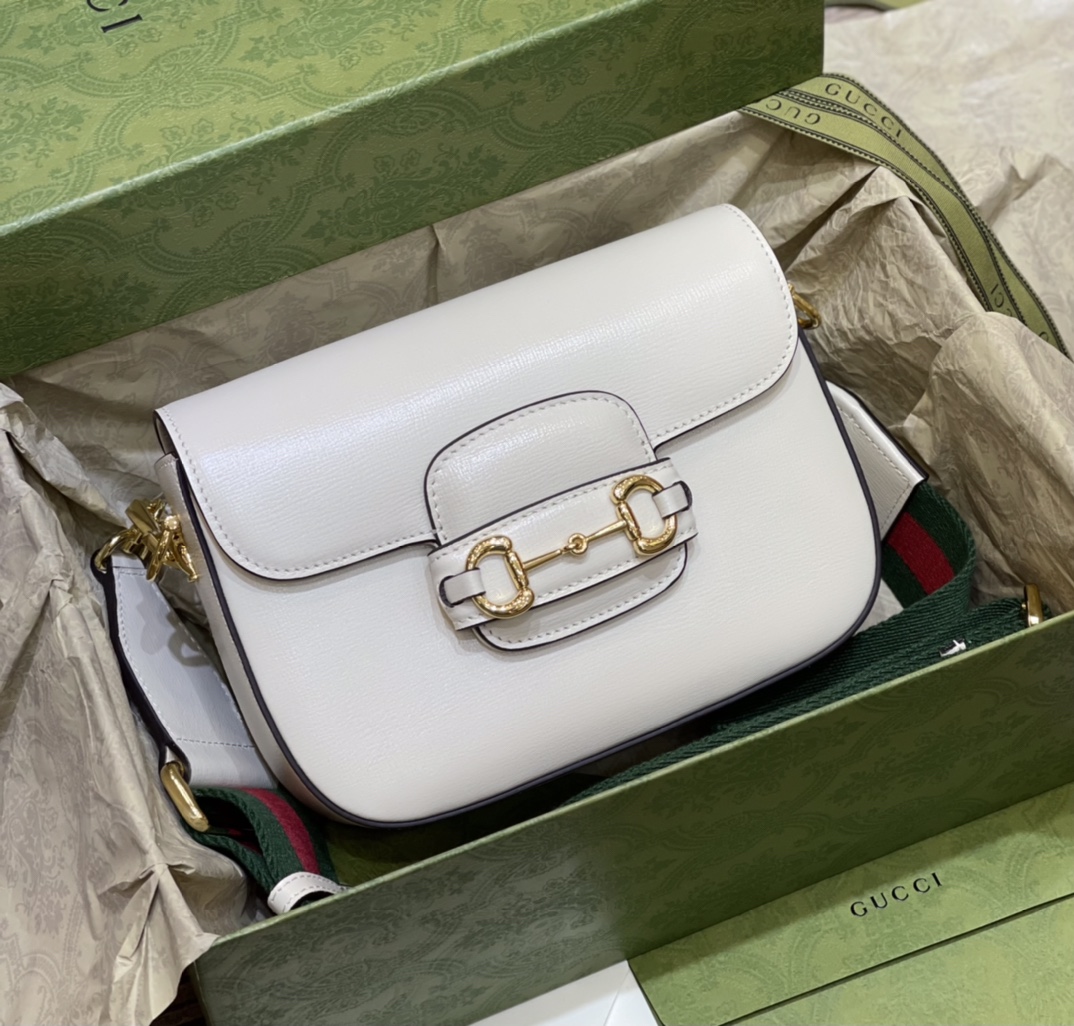 G*u*i 1955 horsebit shoulder bag-20.6*14.4*5.1cm