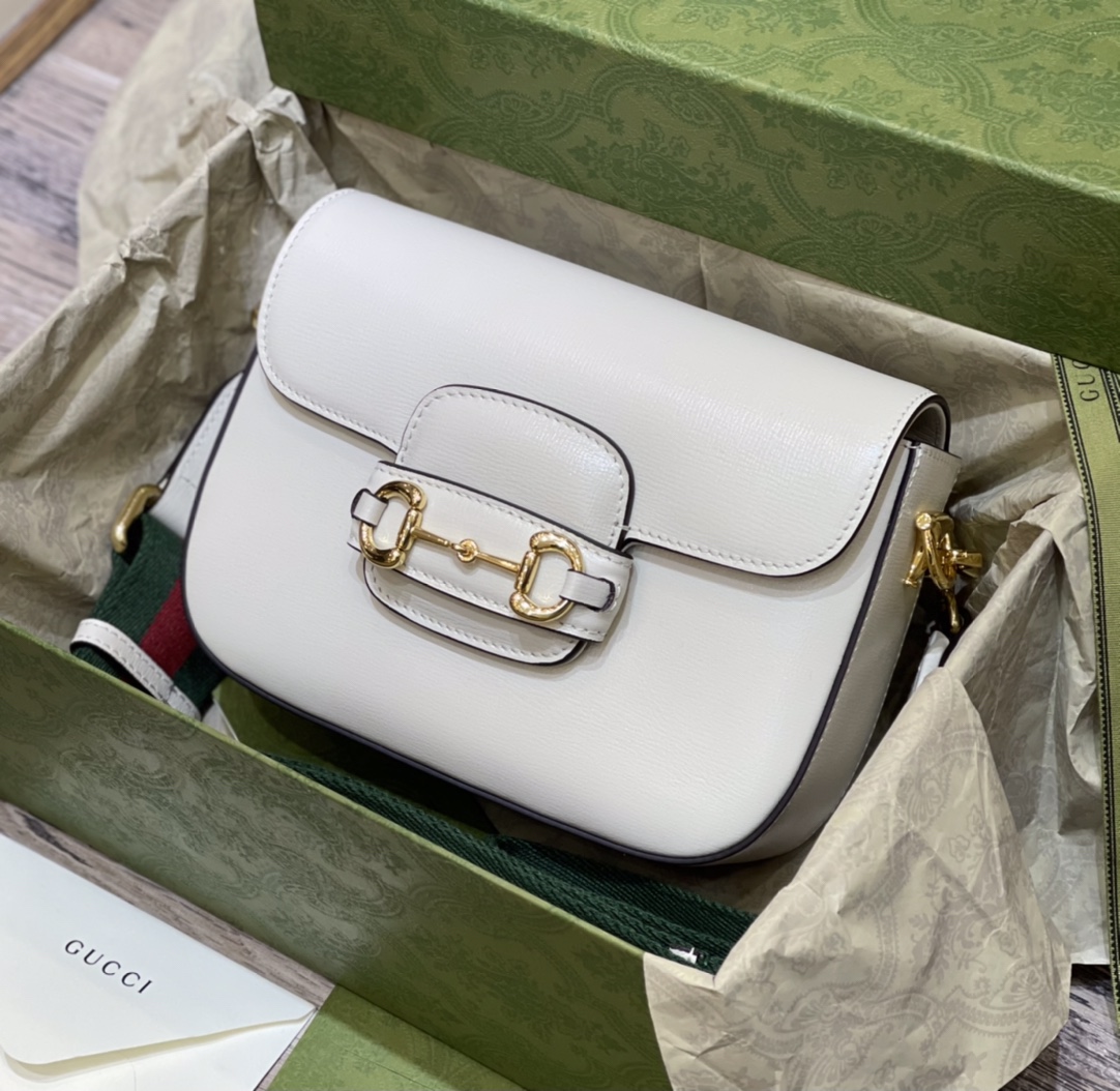 G*u*i 1955 horsebit shoulder bag-20.6*14.4*5.1cm