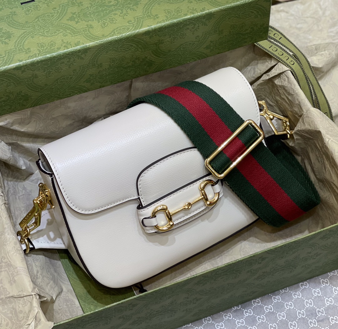 G*u*i 1955 horsebit shoulder bag-20.6*14.4*5.1cm