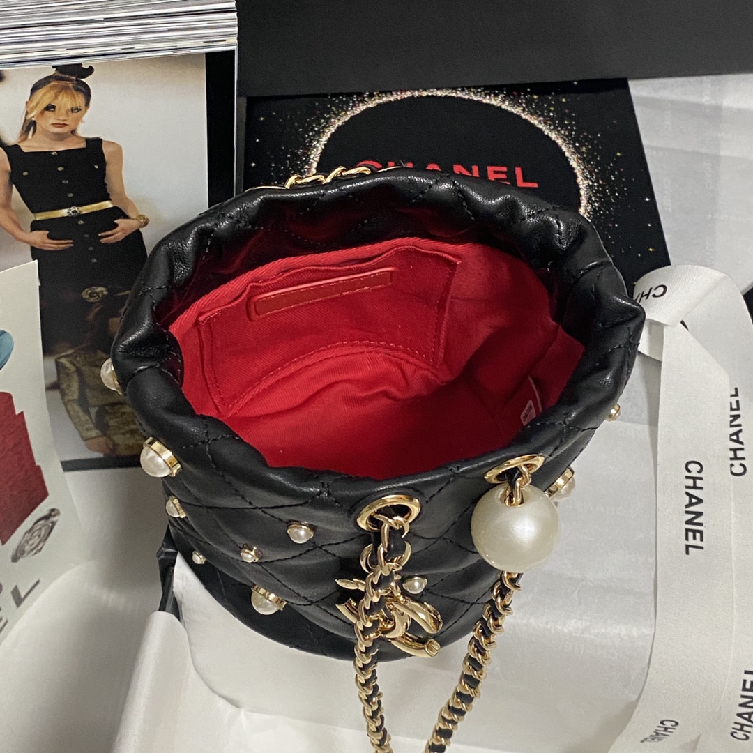 Ch@nel Cosmetic Bag-12×12×12CM