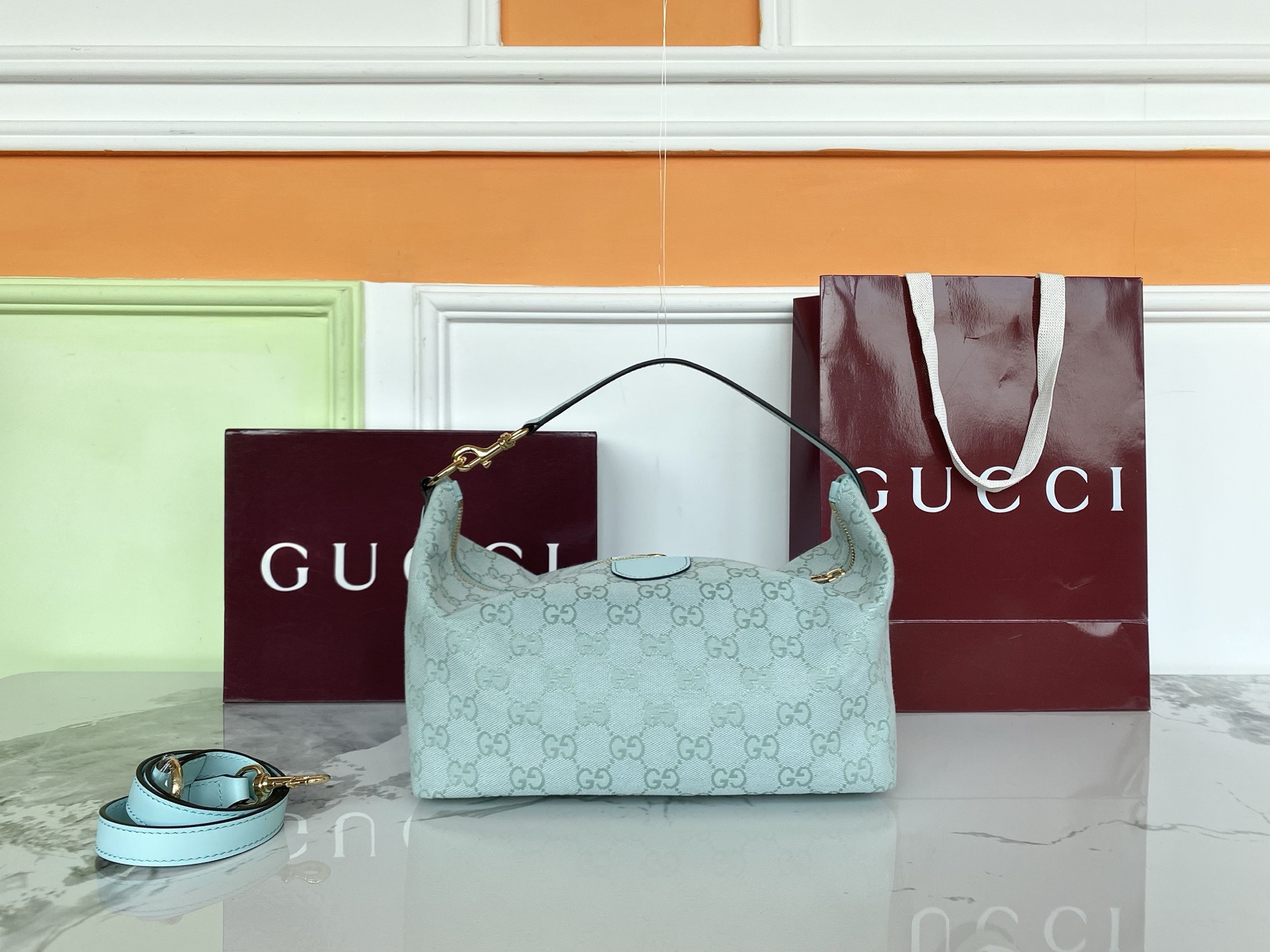 Gvc*1 Vanity Medium Top Handle Bag -19*10*9CM
