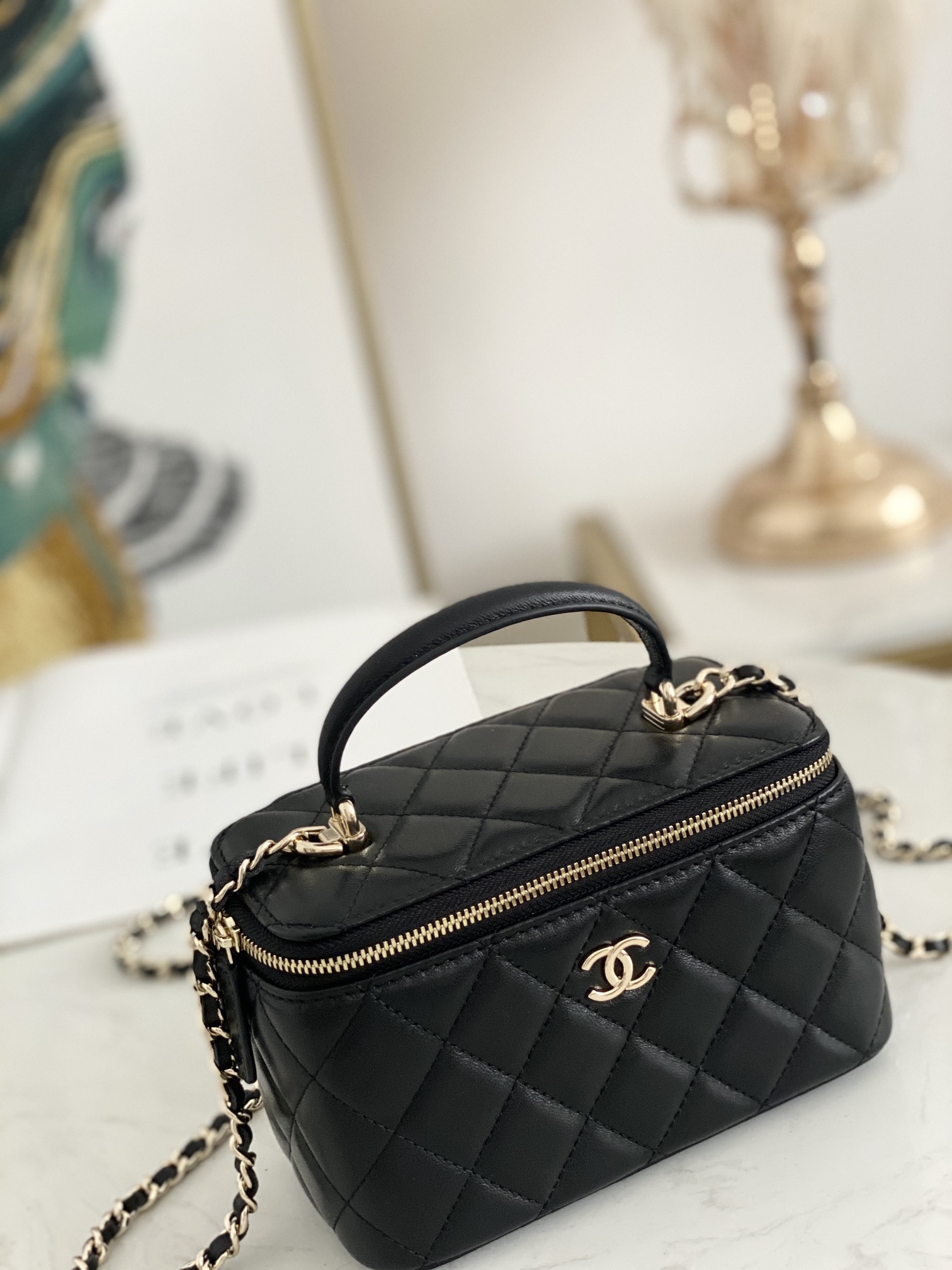 Ch@nel Cosmetic Bag-9.5*17* 8CM