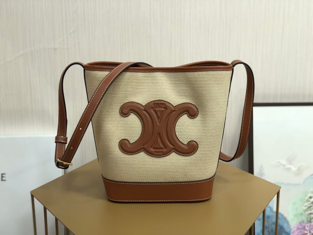 Ce**e cuir bucket-30×22×13cm