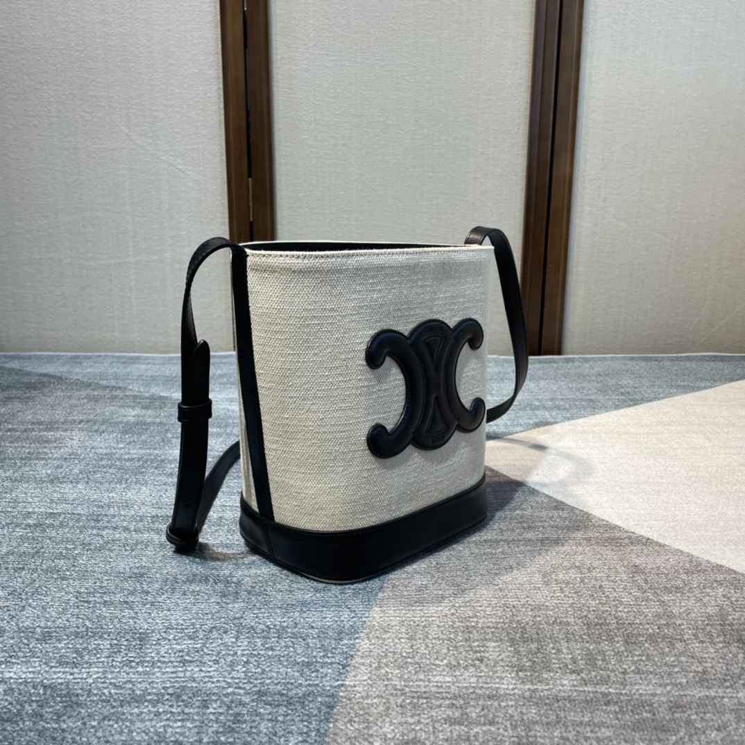 Ce**e cuir bucket-30×22×13cm