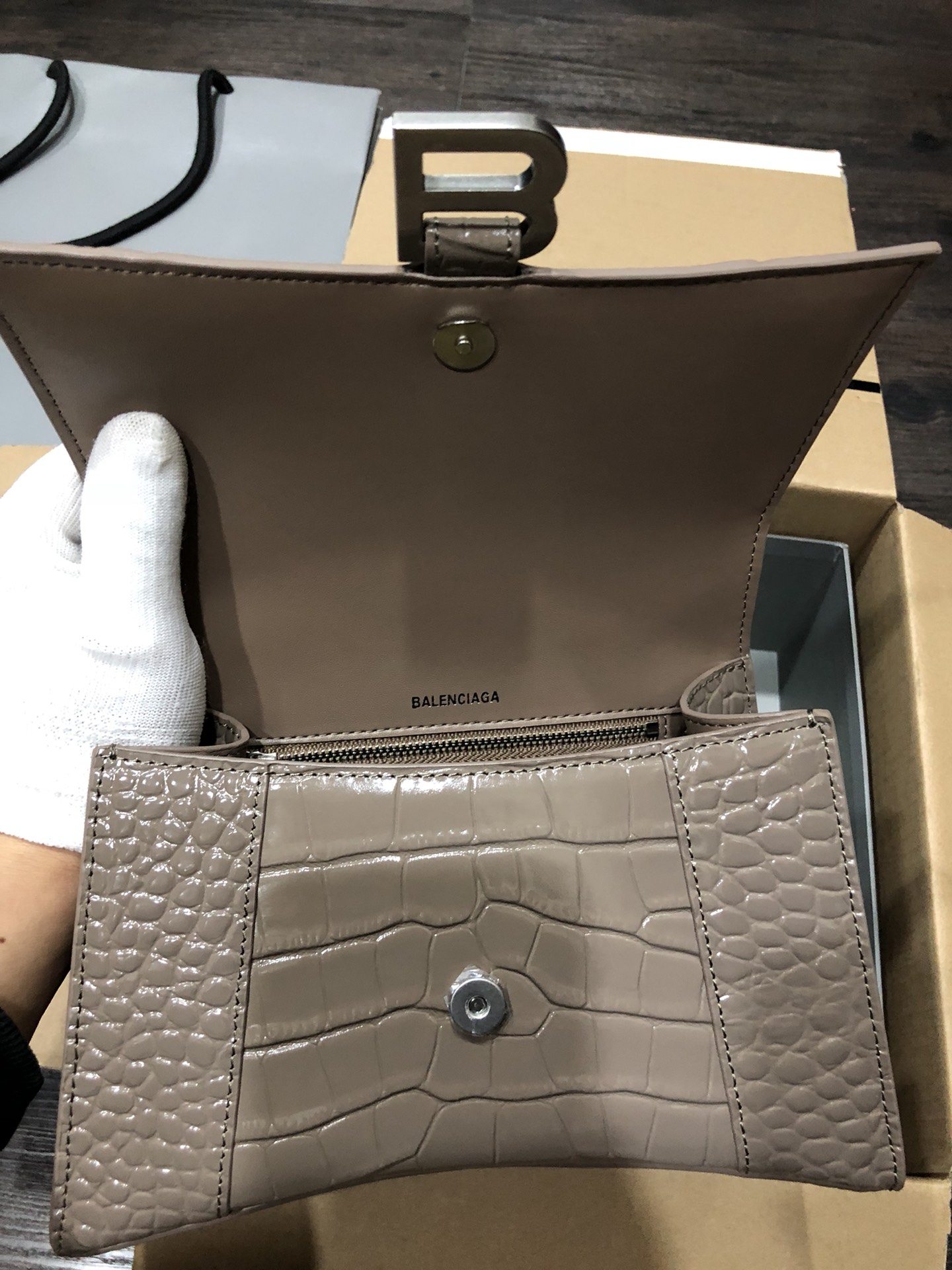 Ba*len*cia*ga hourglass bag-23x10x24cm