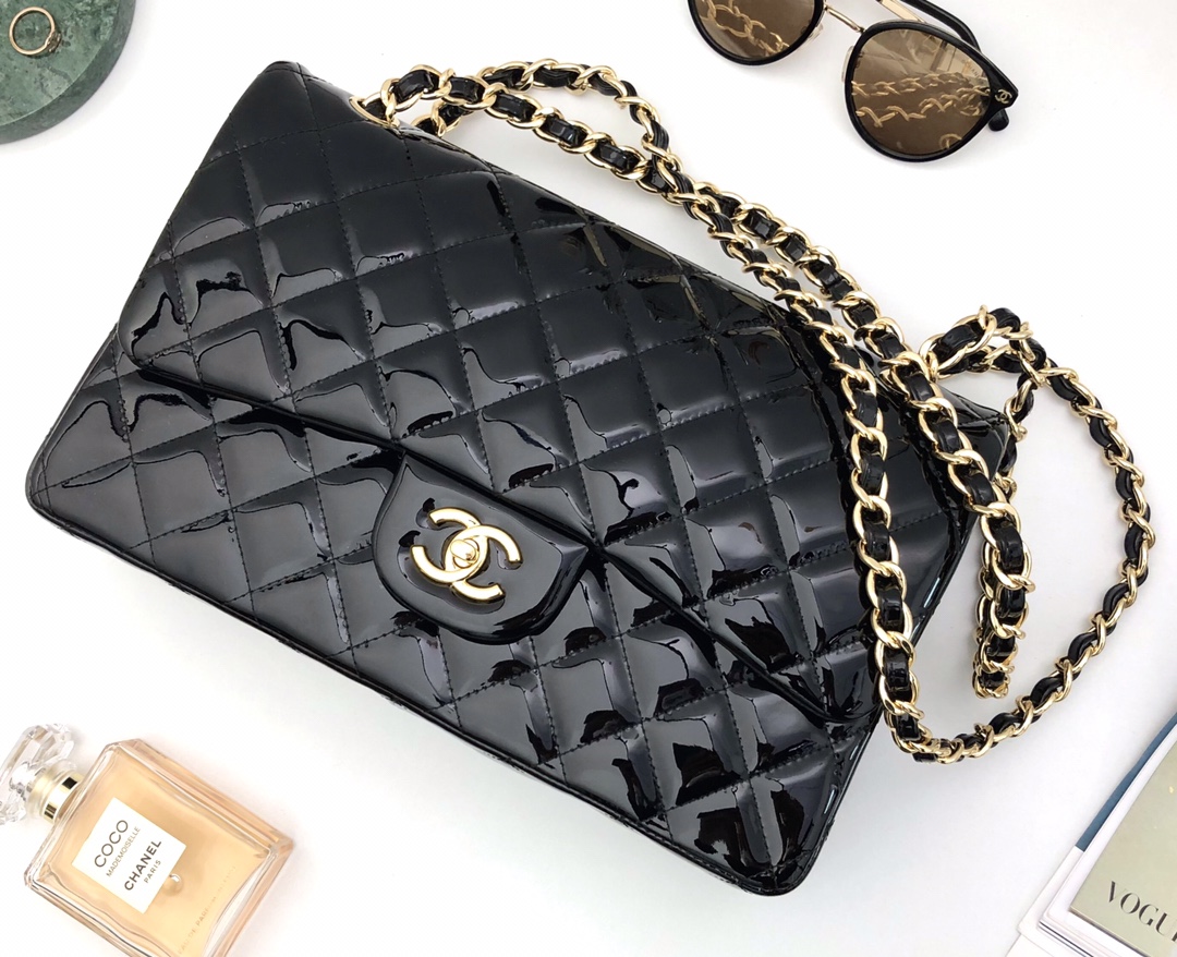 Ch@nel Flap Bag-Gold Hardware-30CM