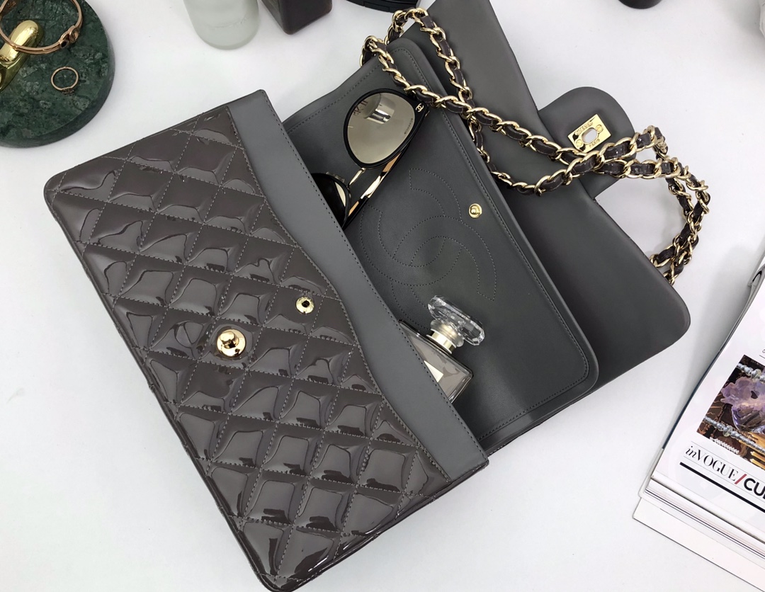 Ch@nel Flap Bag-Gold Hardware-30CM