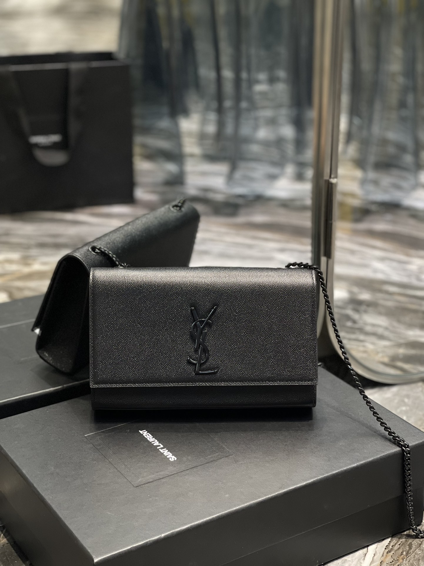 Y*L medium kate bags-caviar-24*14.5*5.5cm
