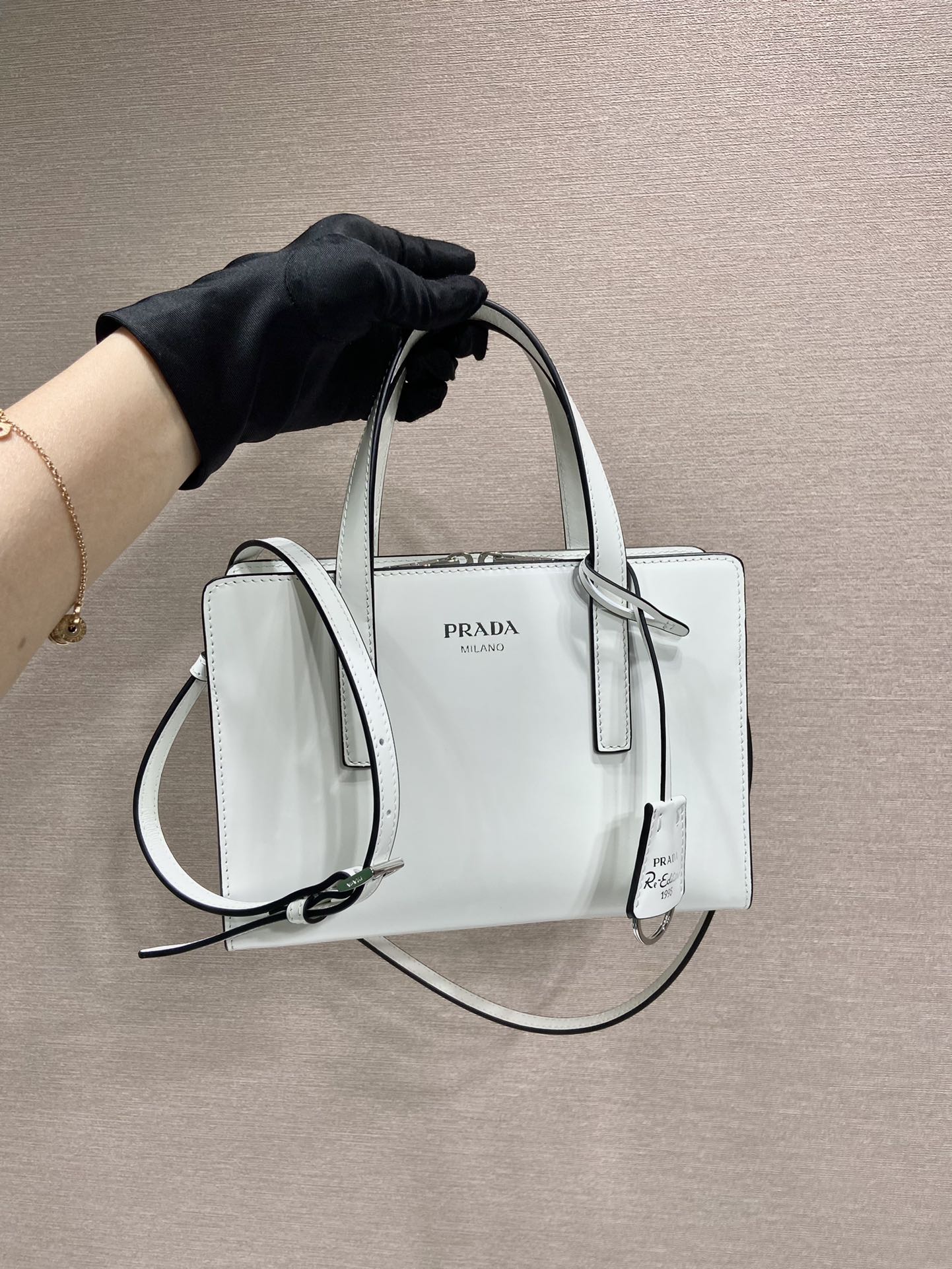 Pra*a re-edition 1ba357 tote bag-22*15*6.5cm