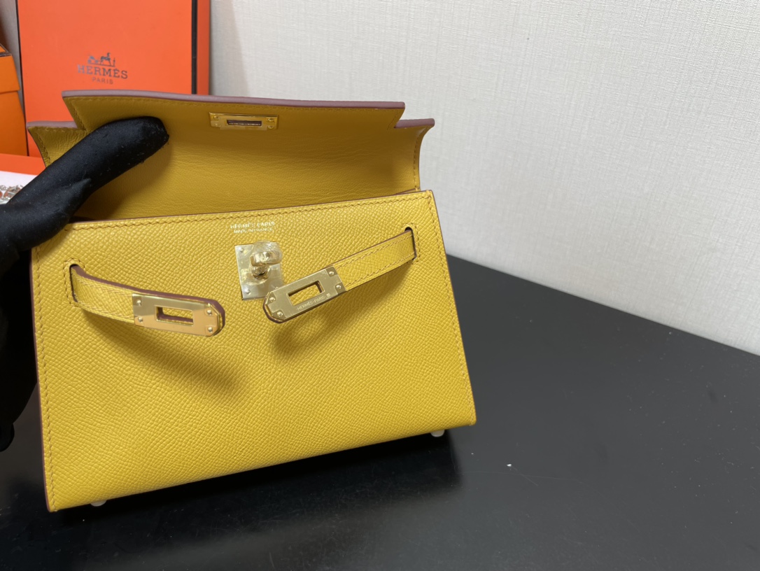 H**mes kelly-gold&silver hardware-19cm