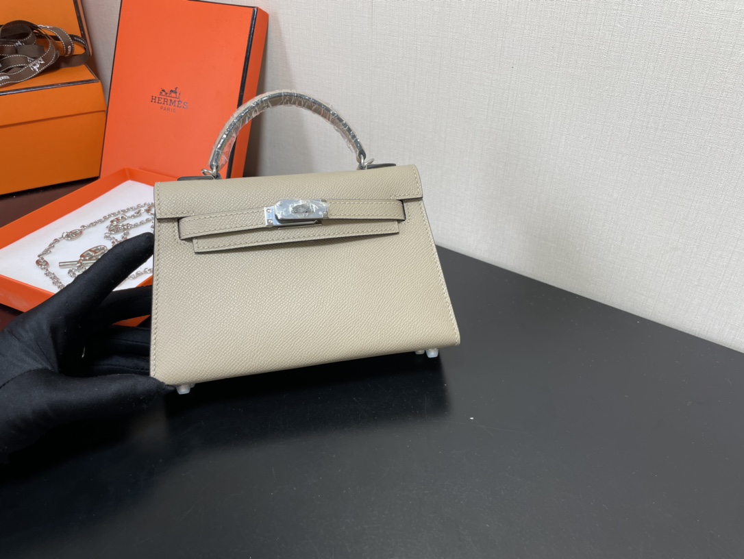 H**mes kelly-gold&silver hardware-19cm