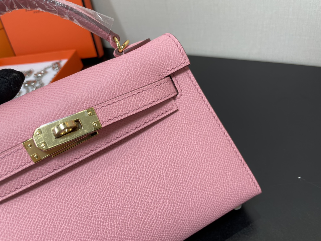 H**mes kelly-gold&silver hardware-19cm