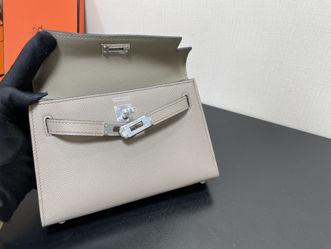 H**mes kelly-gold&silver hardware-19cm