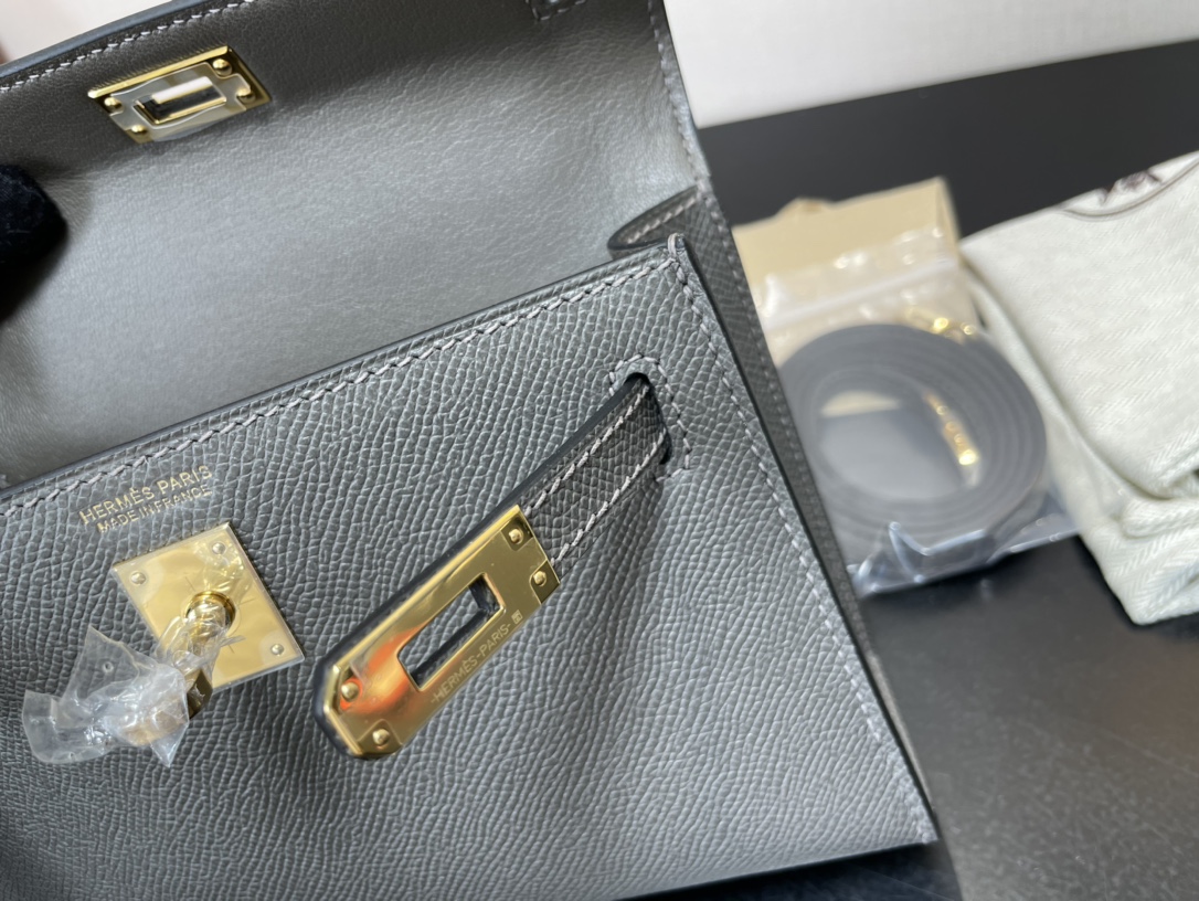 H**mes kelly-gold&silver hardware-19cm