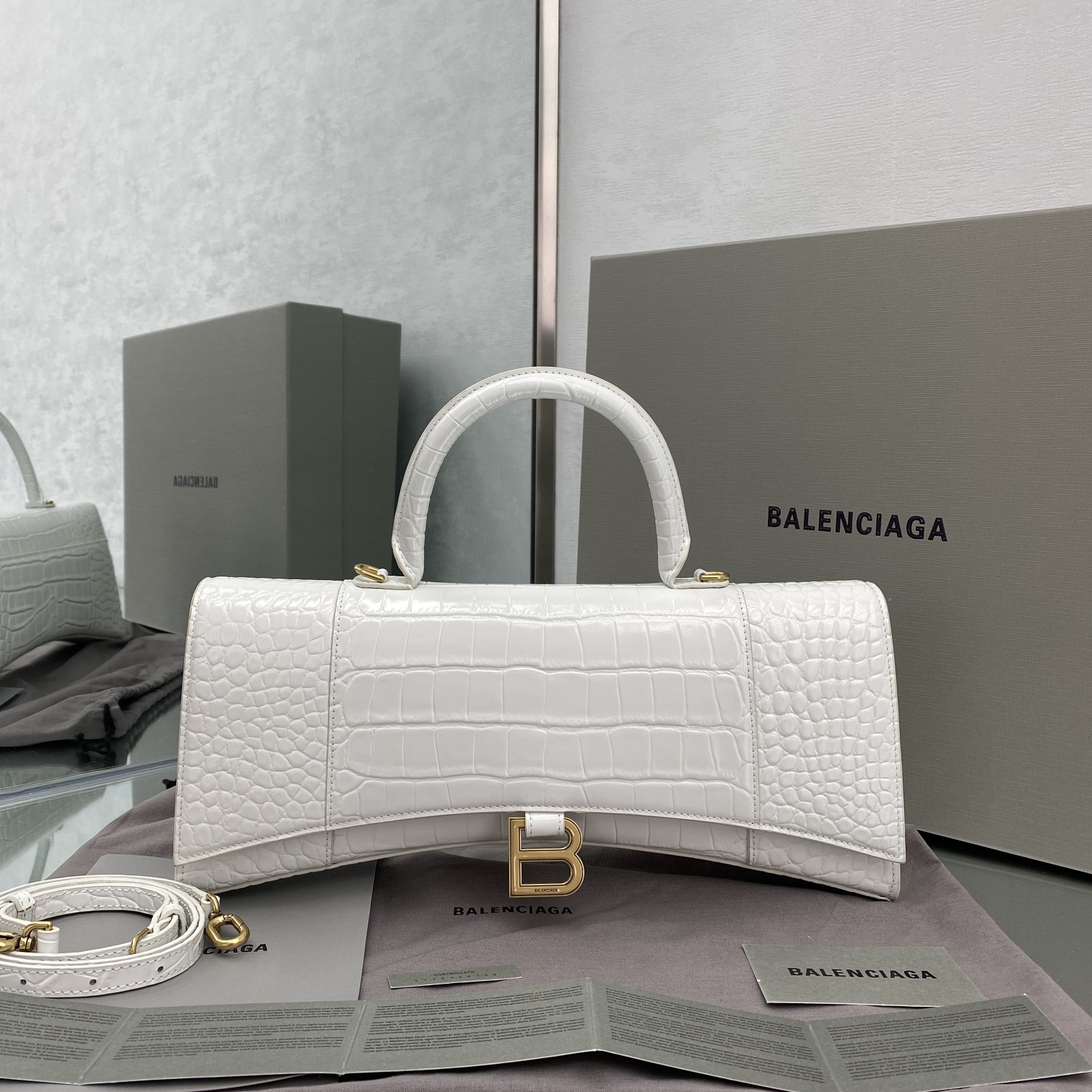 Ba*len*cia*ga hourglass bag-6*15*35cm