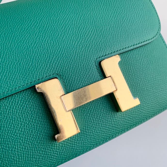 H**mes constance epsom leather-19cm