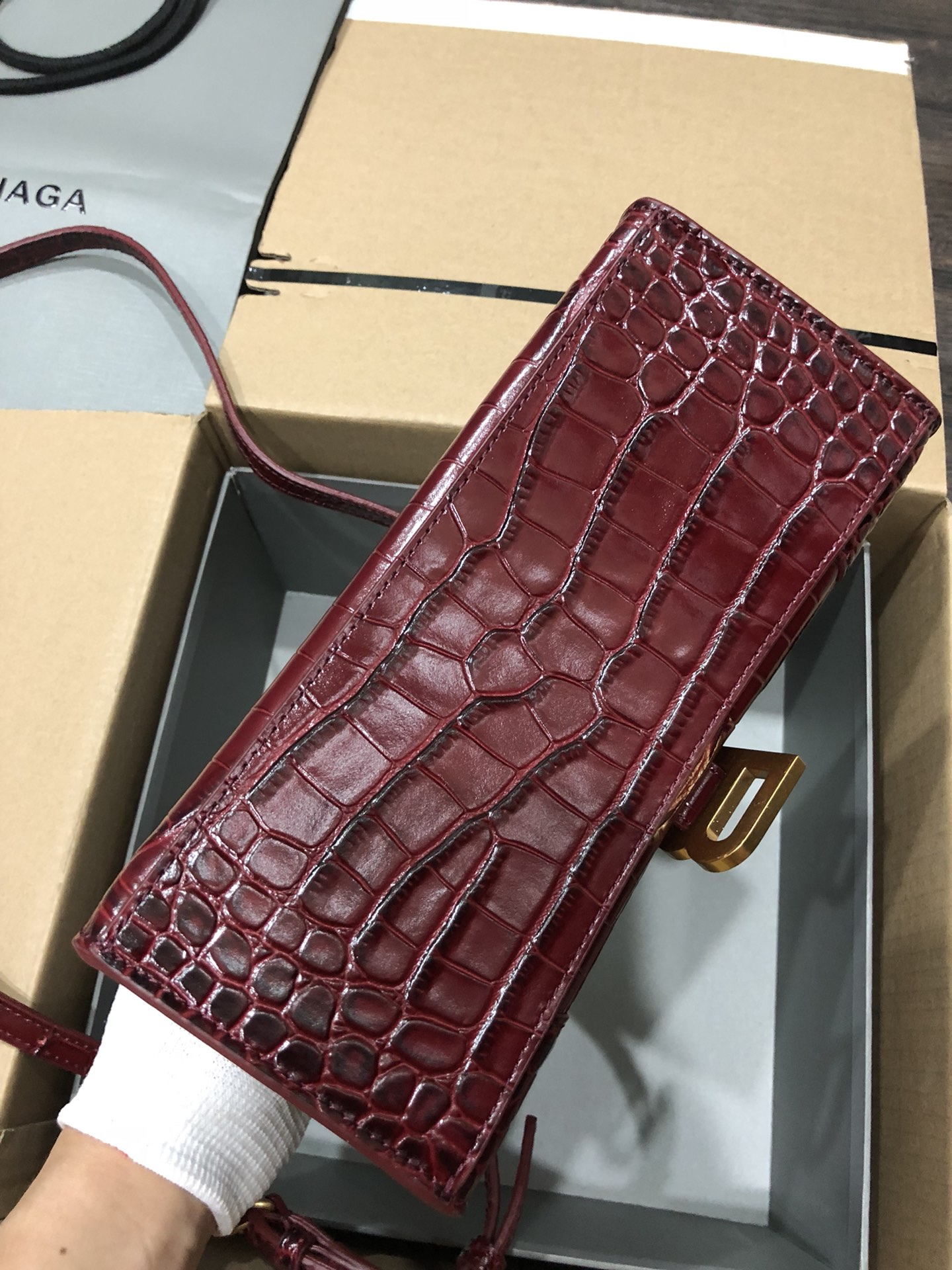 Ba*len*cia*ga hourglass bag-23x10x24cm