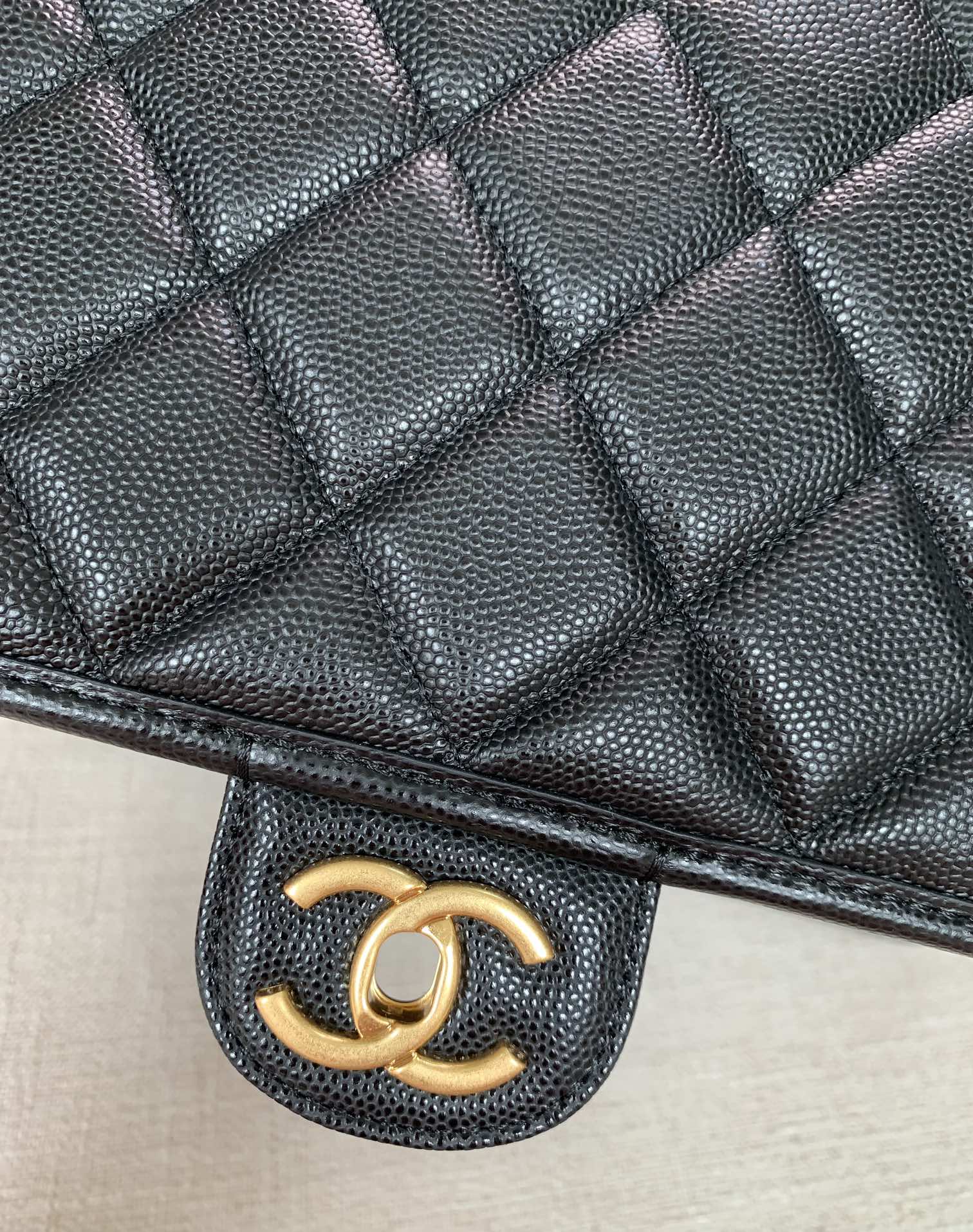 Ch@nel Caviar Leather Briefcaseg-31.5*31*9CM