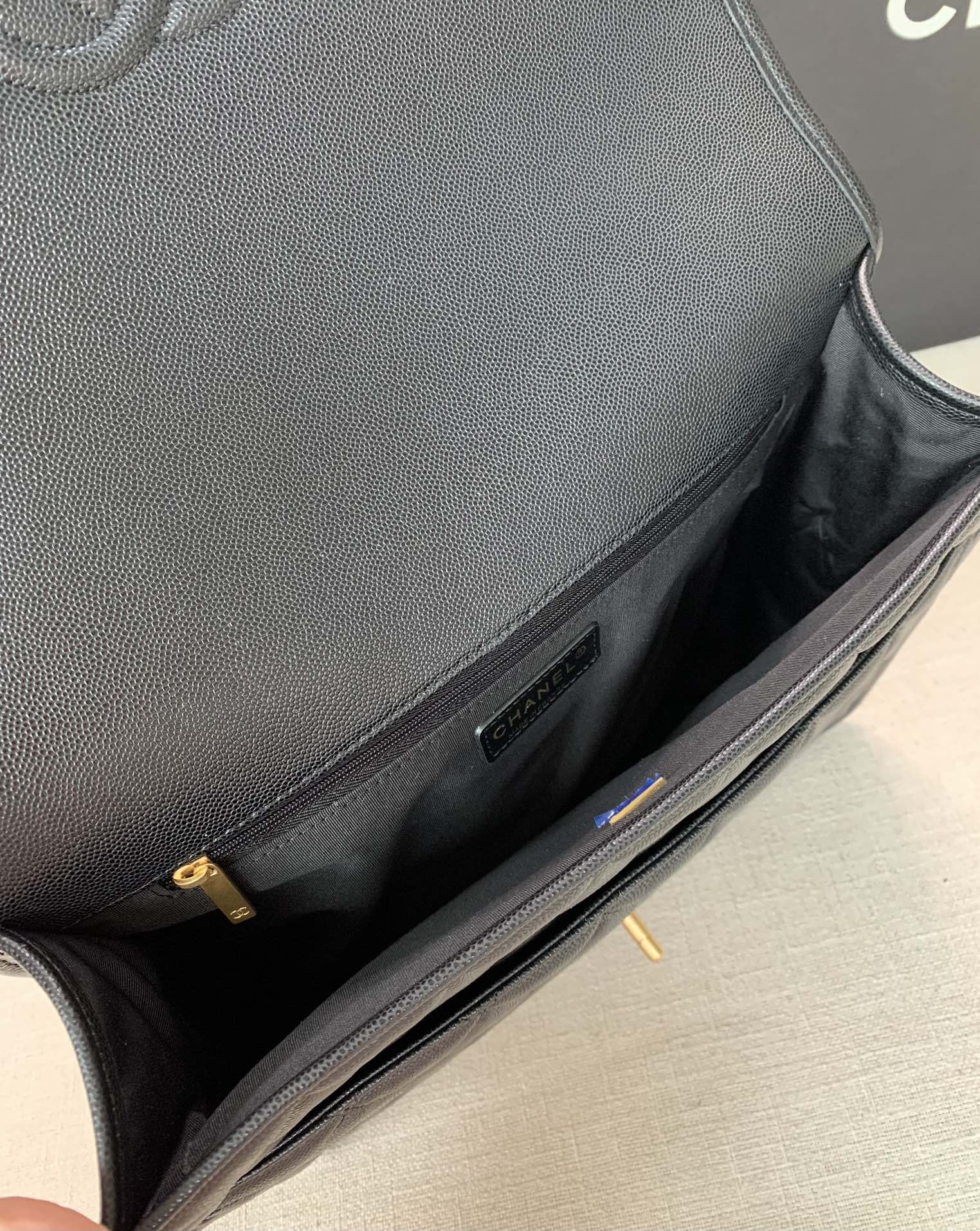 Ch@nel Caviar Leather Briefcaseg-31.5*31*9CM