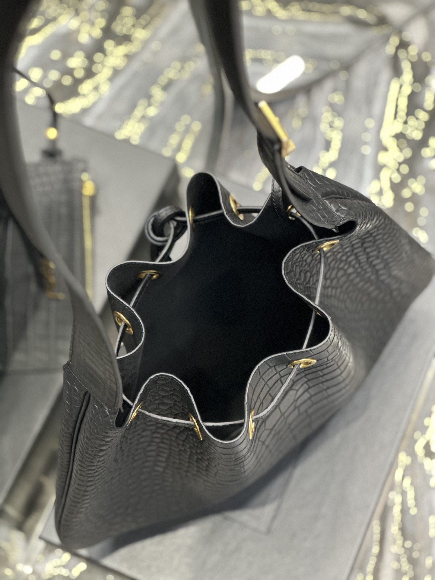 Y*L flat hobo bag-44×33×2.5cm