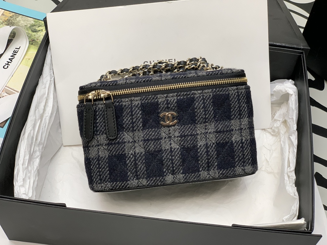 Ch@nel Mini Cosmetic Bag-10*17*8CM