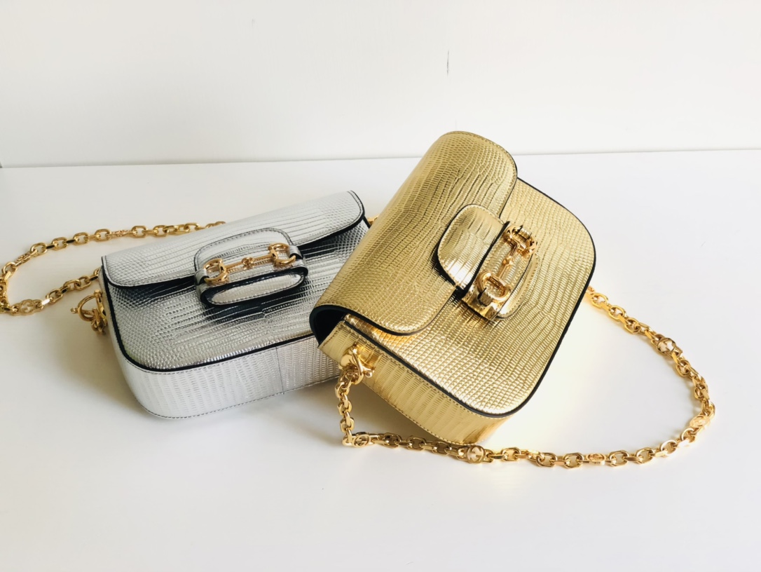 G*u*i 1955 horsebit shoulder bag-20.6*14.4*5.1cm