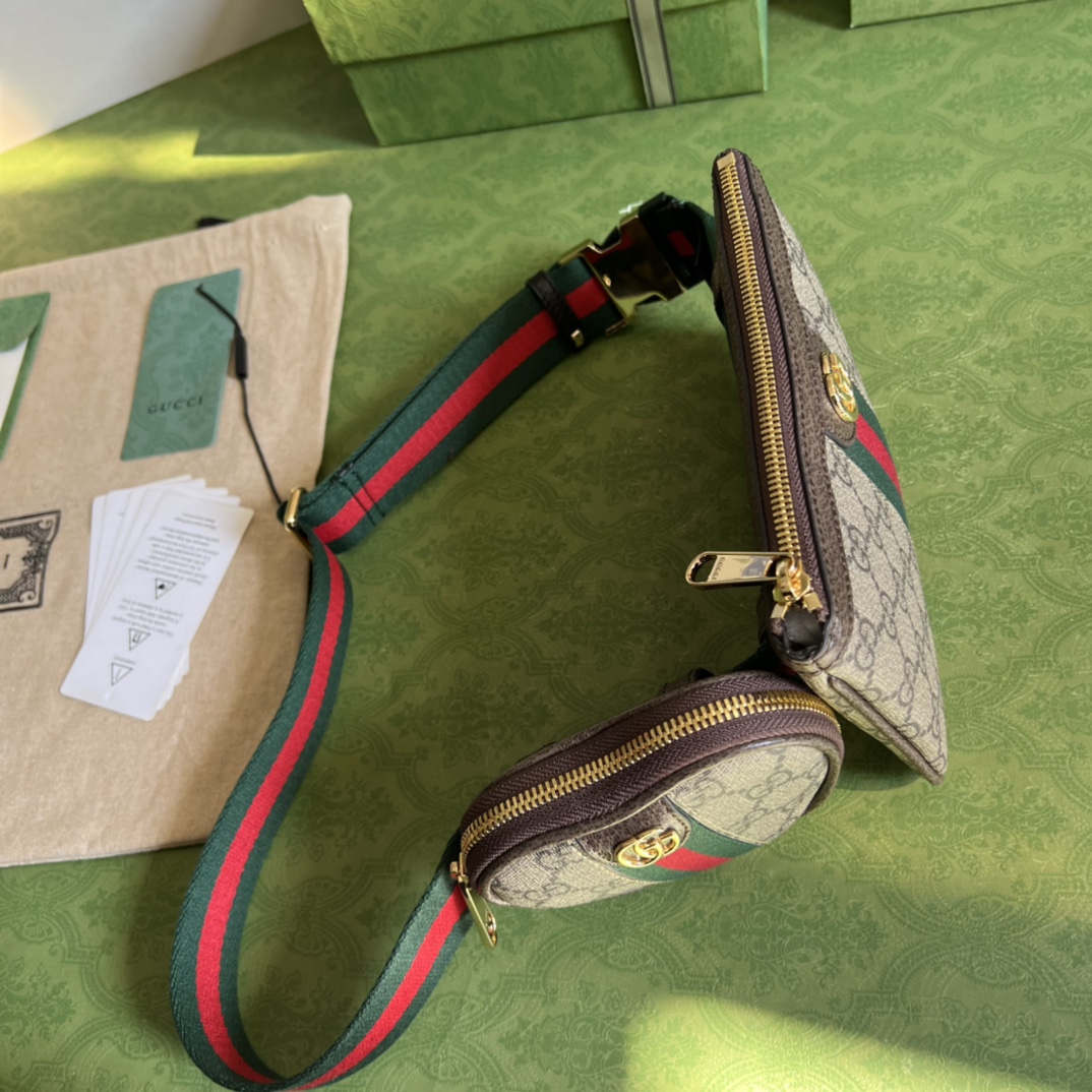 G*u*i waist bag-12*11*2&20*13cm