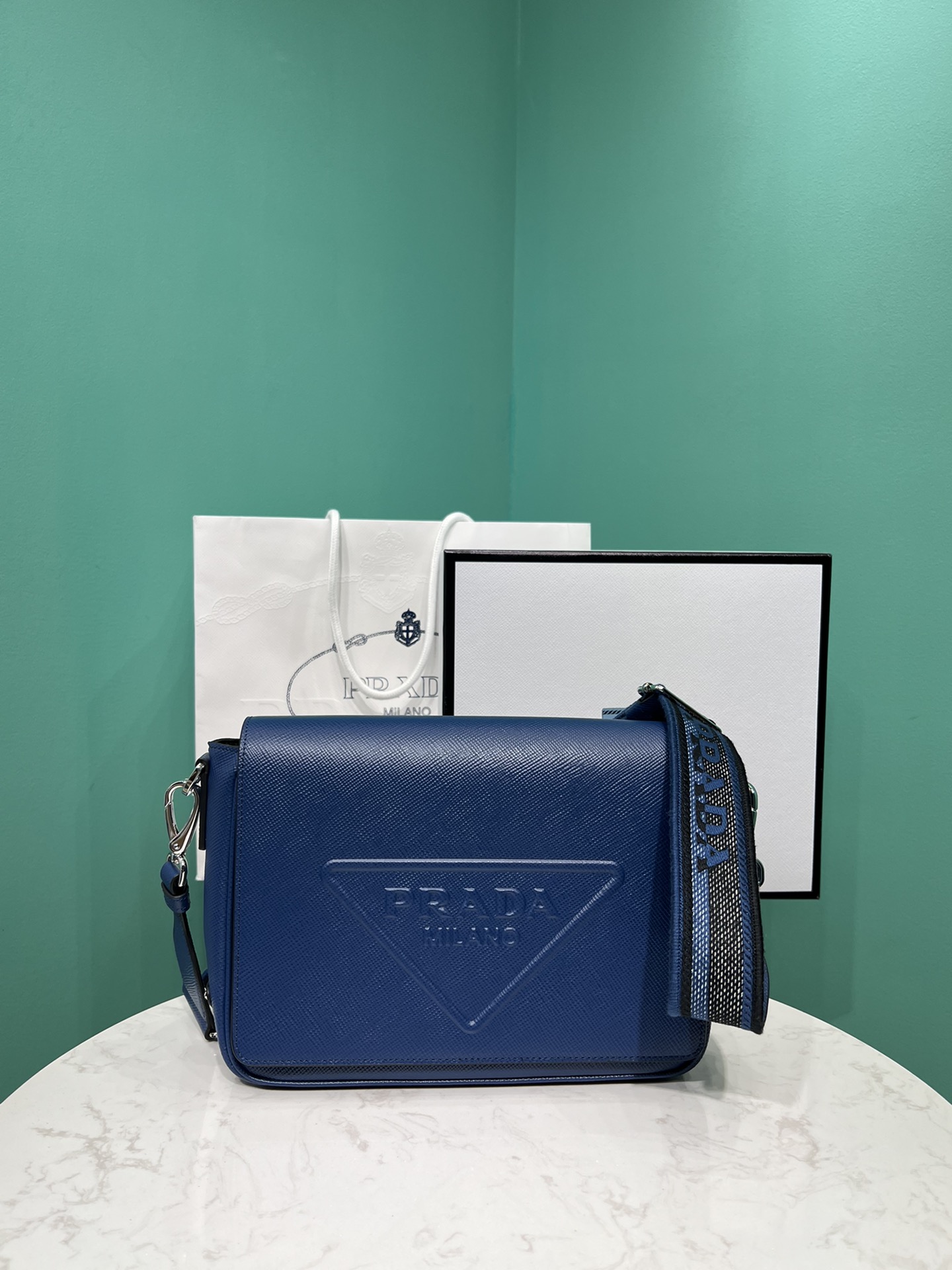 Pra*a crossbody bag-2vd046 -26*18*6.5cm