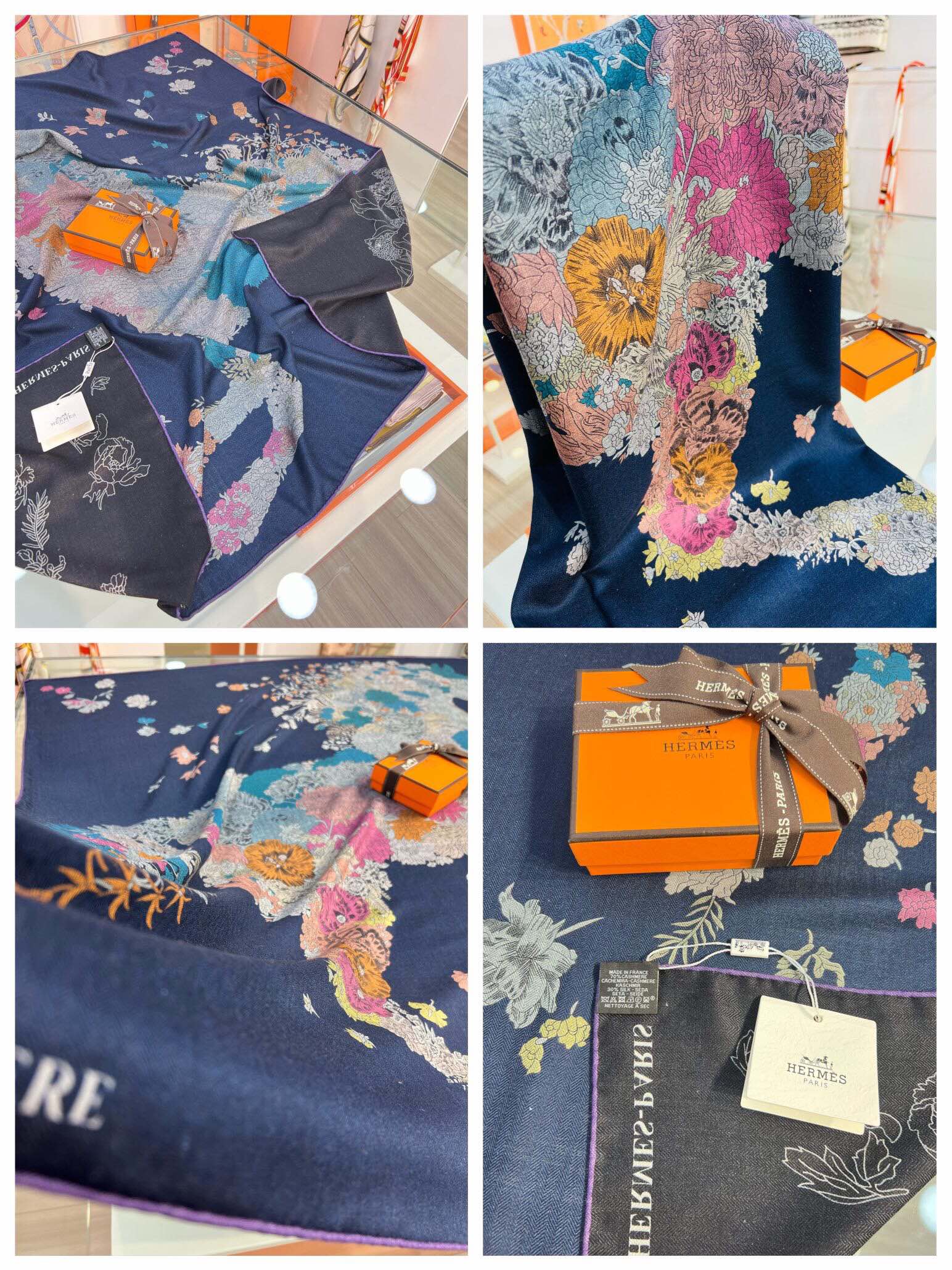 H**mes shawls-140*140cm