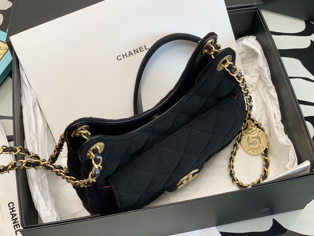 Ch@nel Hobo Handbags-17*19*6CM