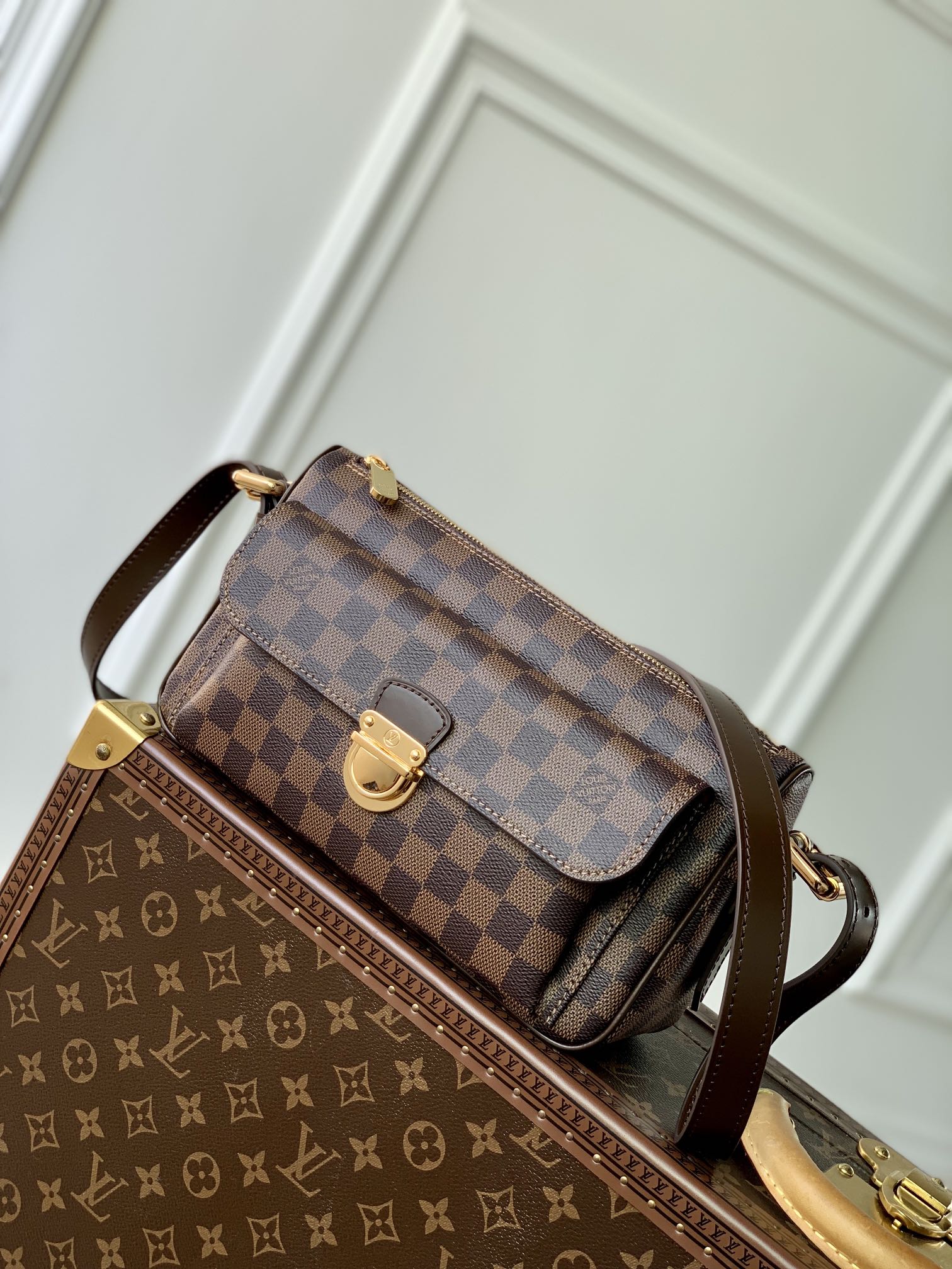l0*is V*t0n vintage m60006 bag-27*10*15cm