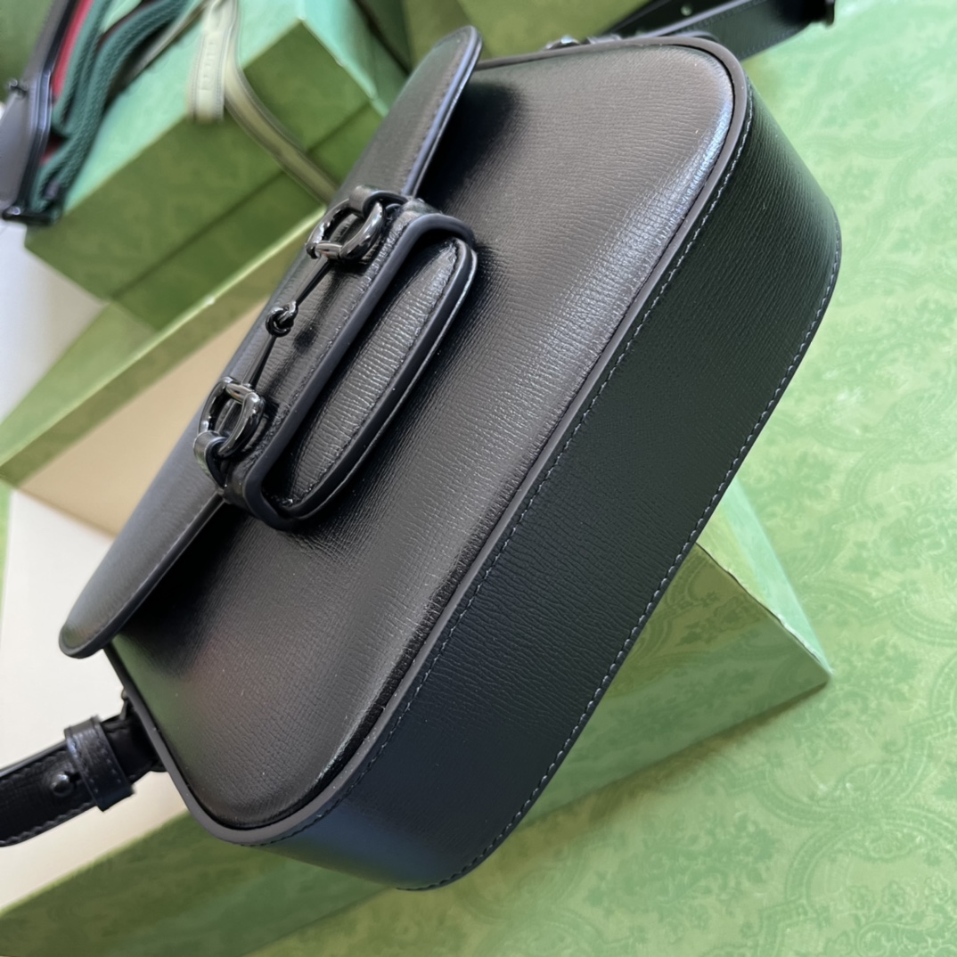 G*u*i 1955 horsebit shoulder bag-20.6*14.4*5.1cm
