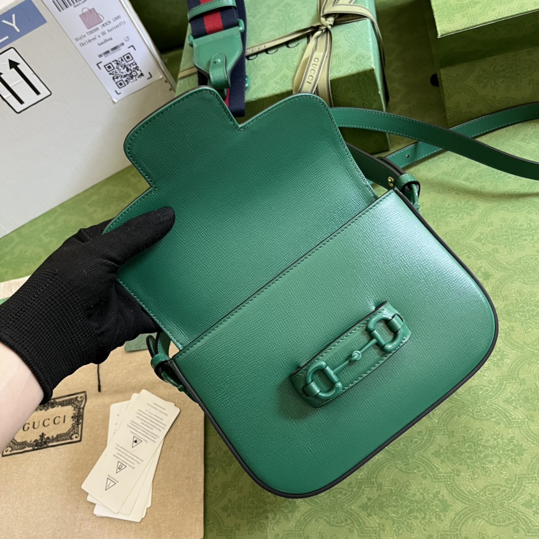 G*u*i 1955 horsebit shoulder bag-20.6*14.4*5.1cm