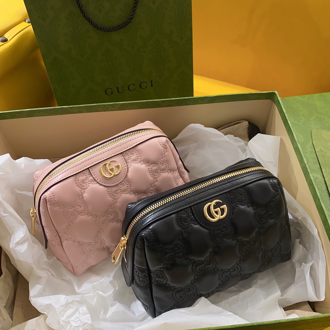 G*u*i gg matelassé cosmetic bag-16*12.5*9cm