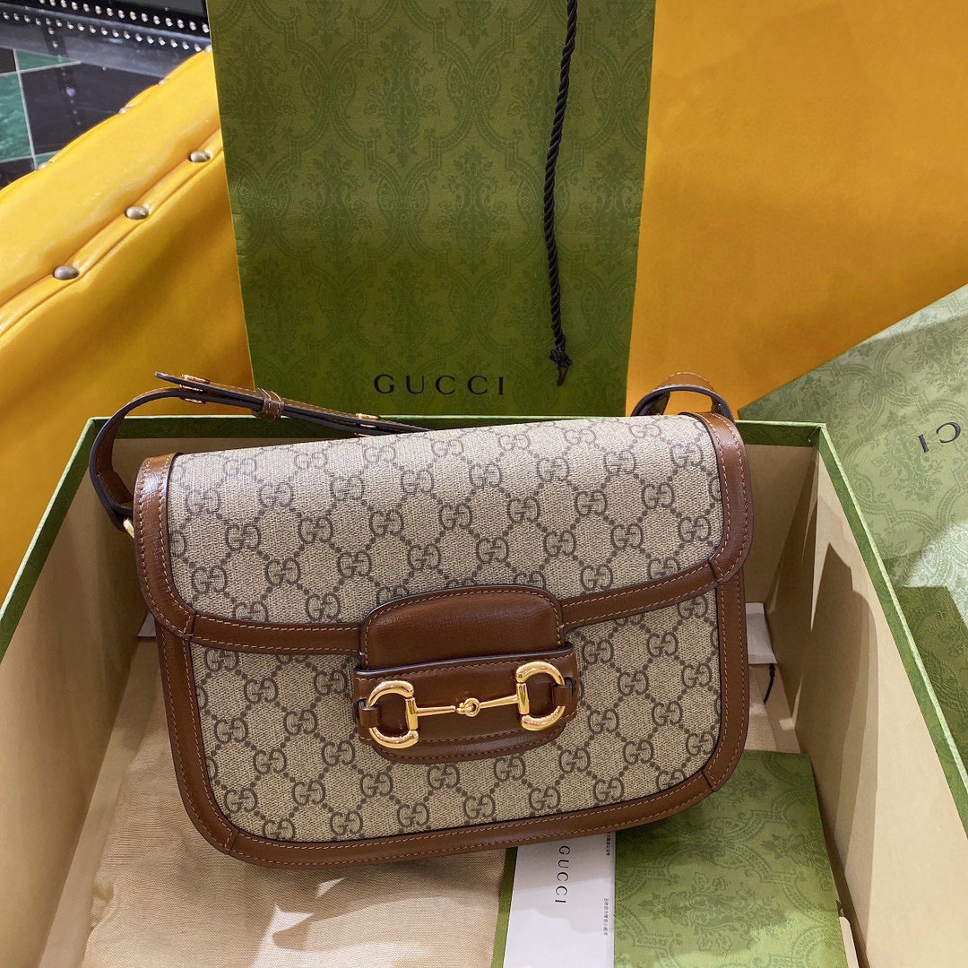G*u*i 1955 horsebit shoulder bag-25*18*8cm