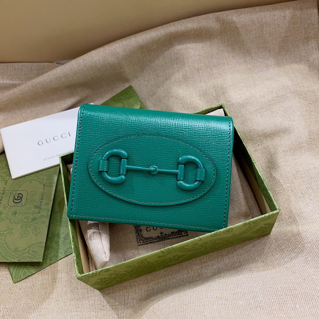 G*u*i 1955 horsebit wallet-11x 8.5 x 3cm