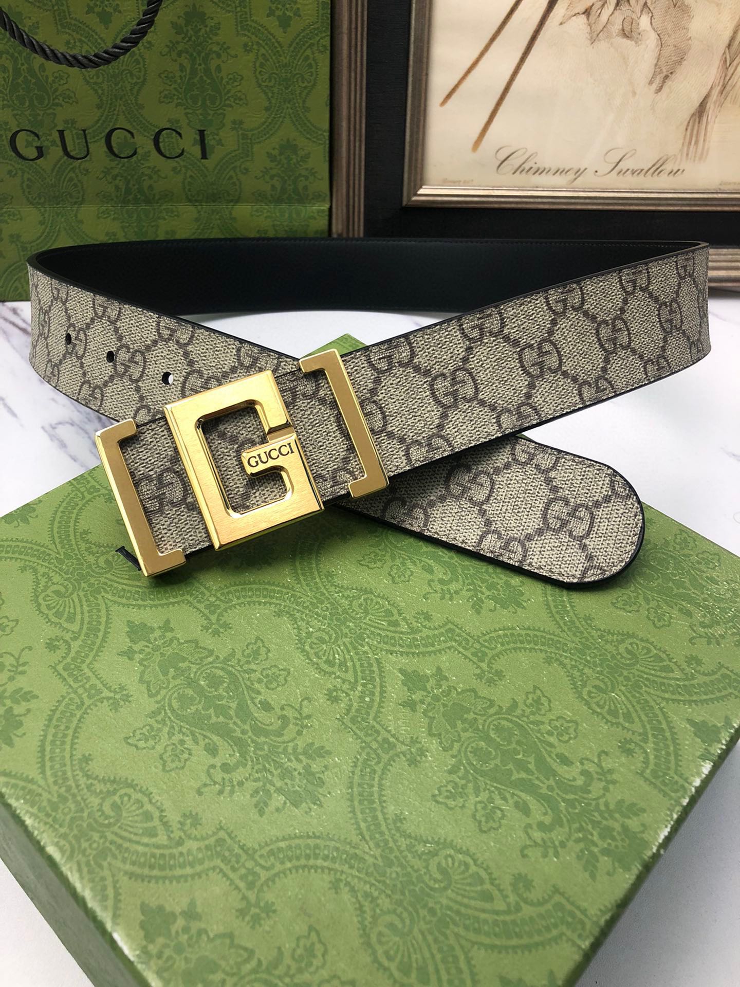 G*u*i belt-3.8cm