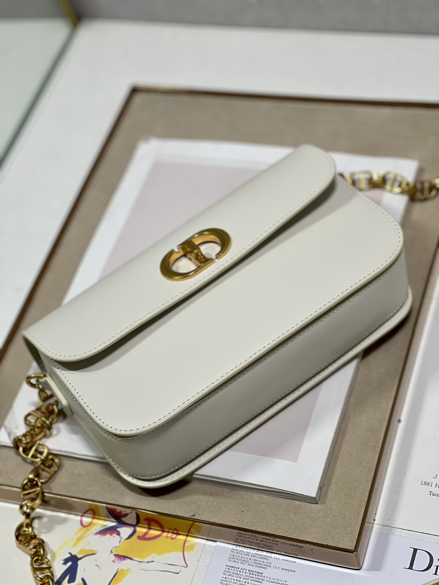 Di0r 30 Montaigne Avenue Bag-22.5×12.5×6.5CM