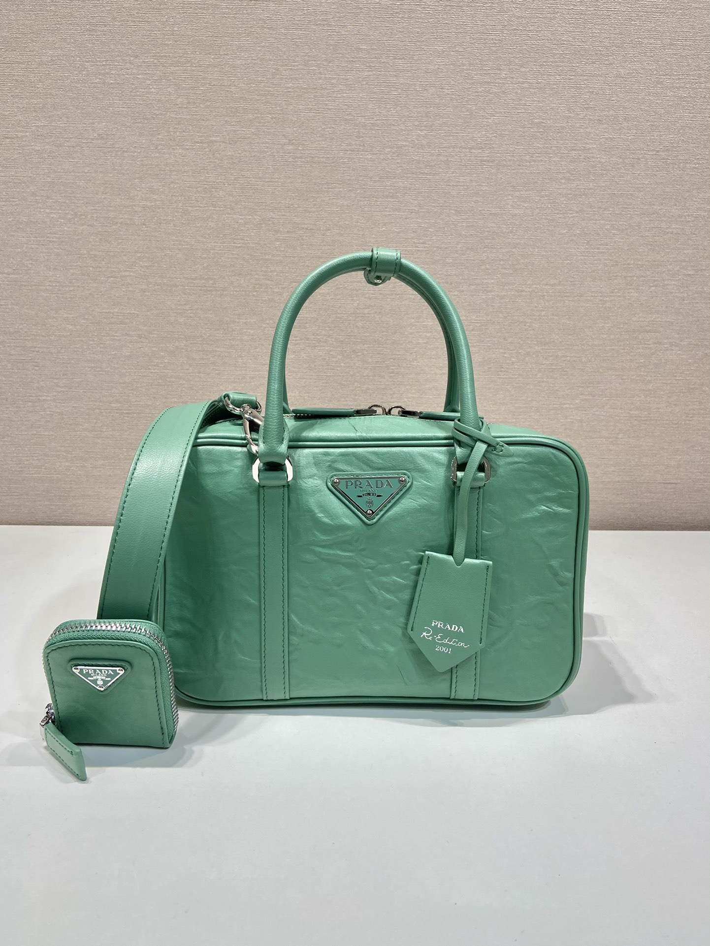 Pra*a 1bb092 boston tote-24*15.5*7cm