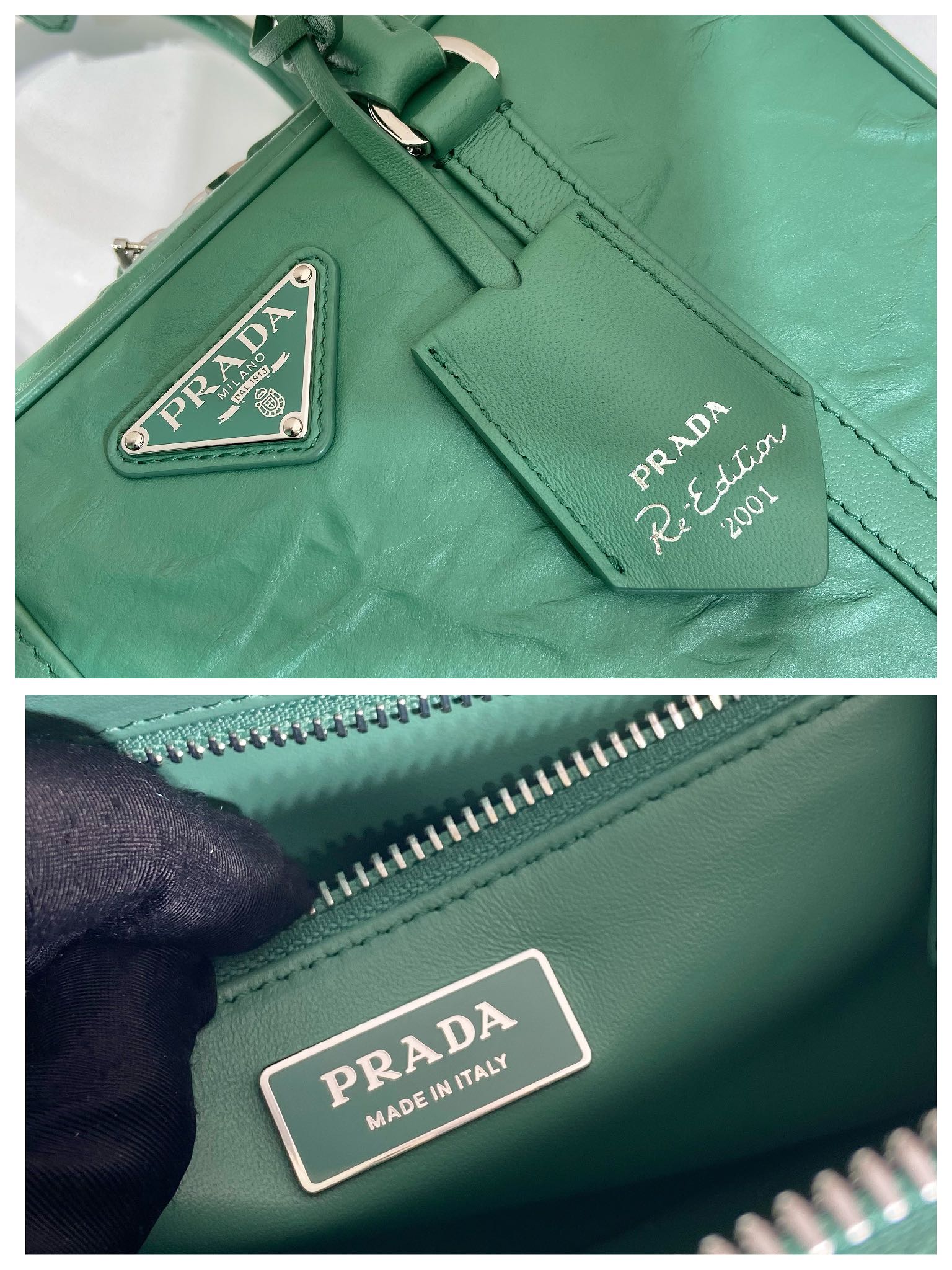 Pra*a 1bb092 boston tote-24*15.5*7cm