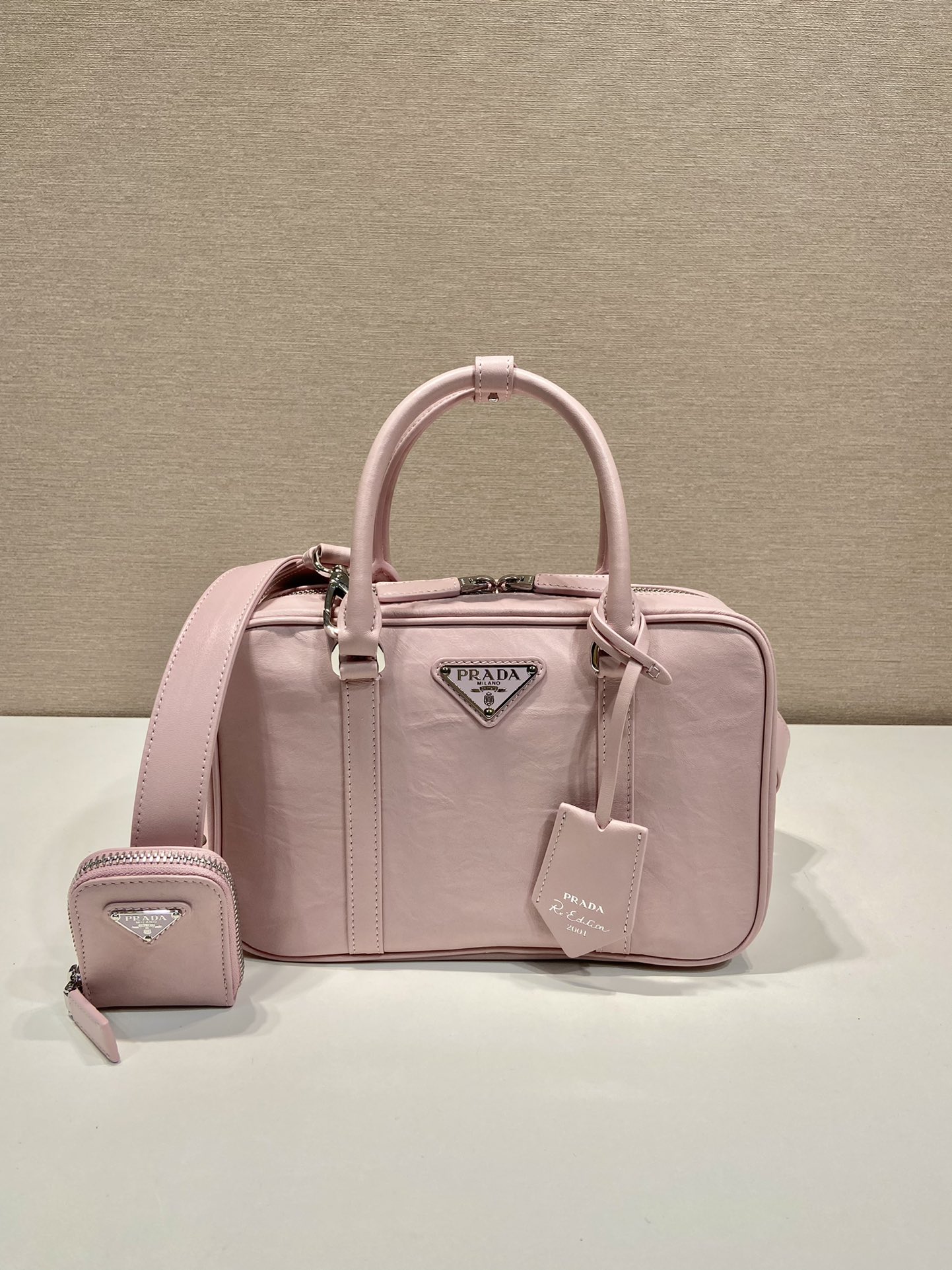 Pra*a 1bb092 boston tote-24*15.5*7cm