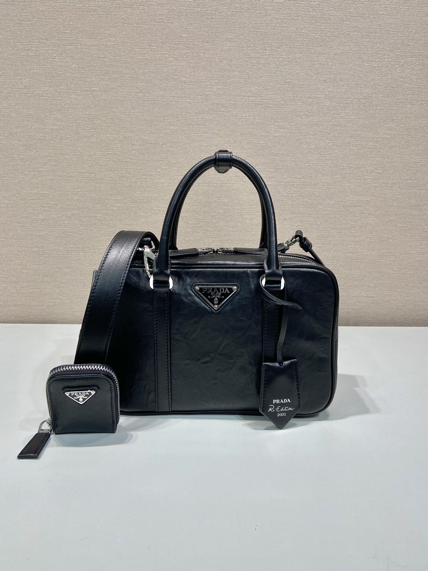 Pra*a 1bb092 boston tote-24*15.5*7cm