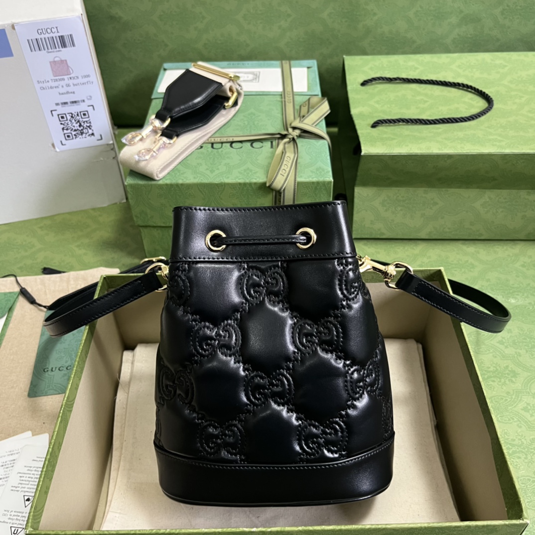 G*u*i gg matelassé bucket bag-17*20*10cm