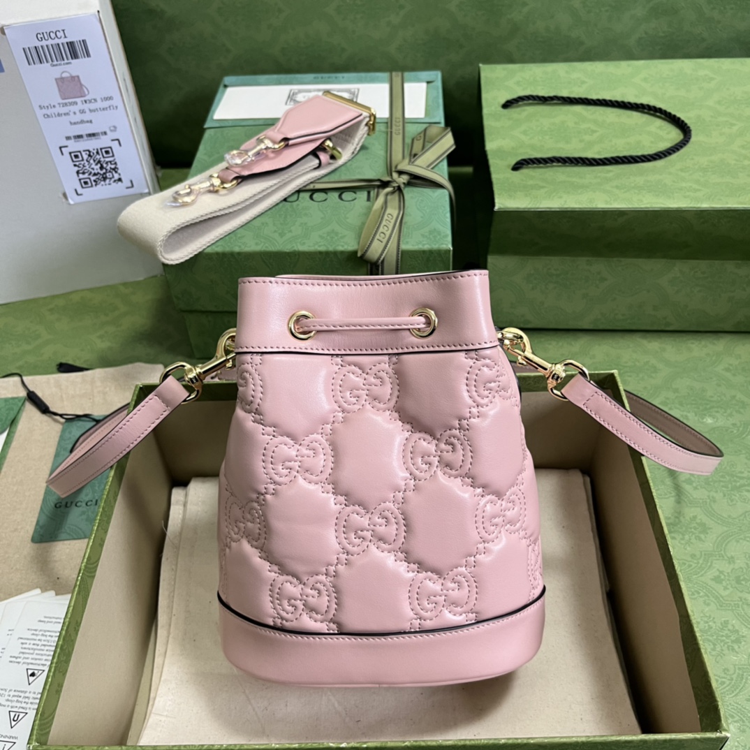 G*u*i gg matelassé bucket bag-17*20*10cm