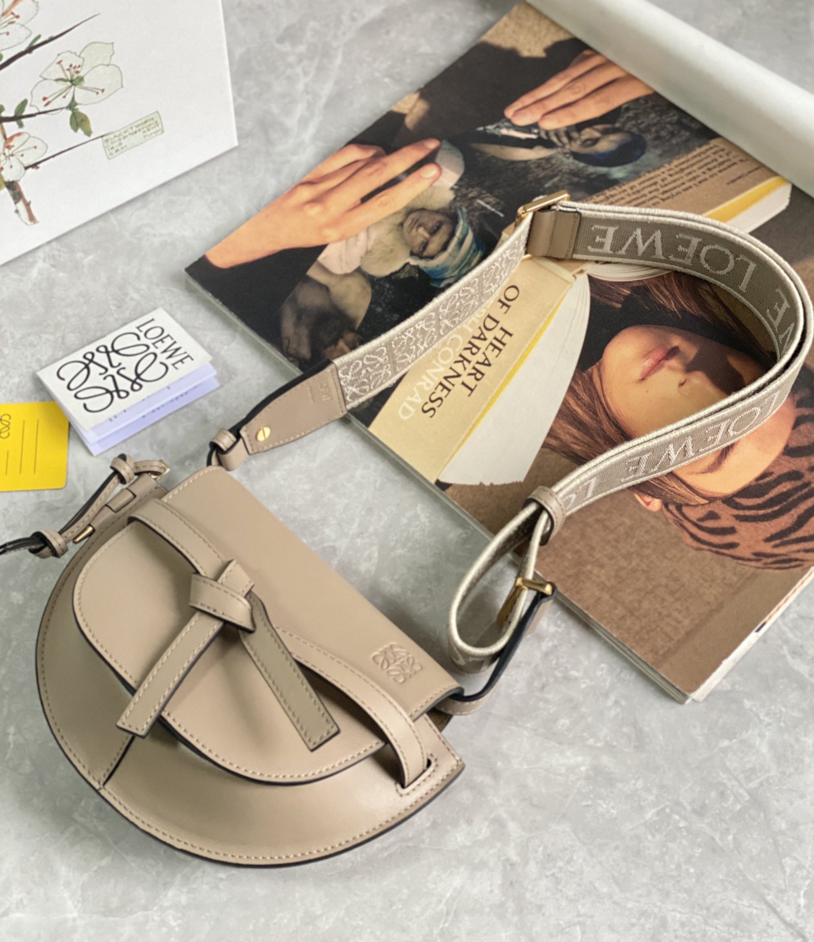 L0ew* mini gate dual bag-21*12.5*9cm