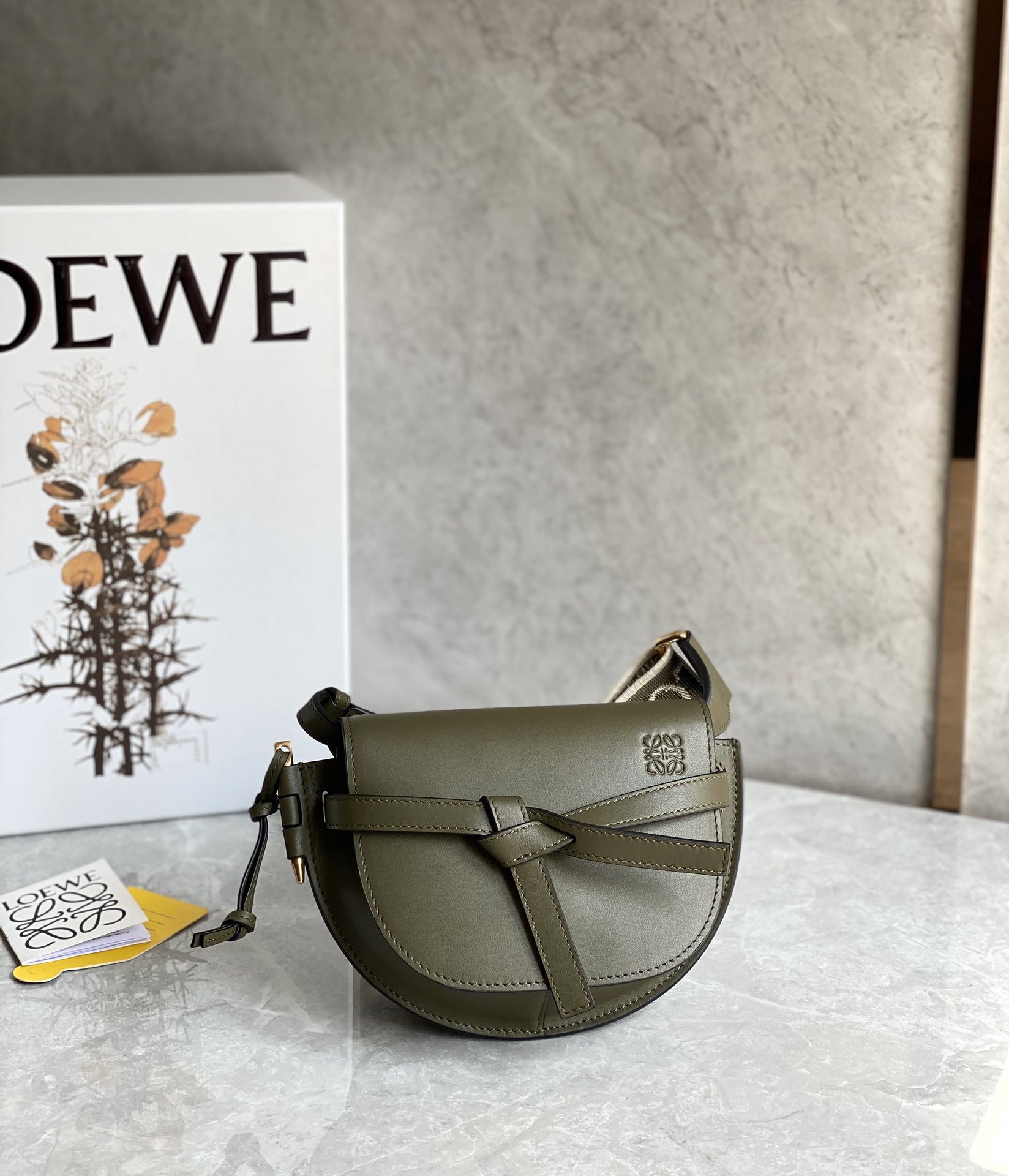 L0ew* mini gate dual bag-21*12.5*9cm