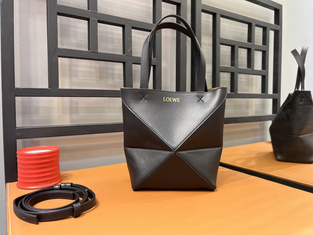 L0ew* puzzle tote-16.5/9.5/20cm
